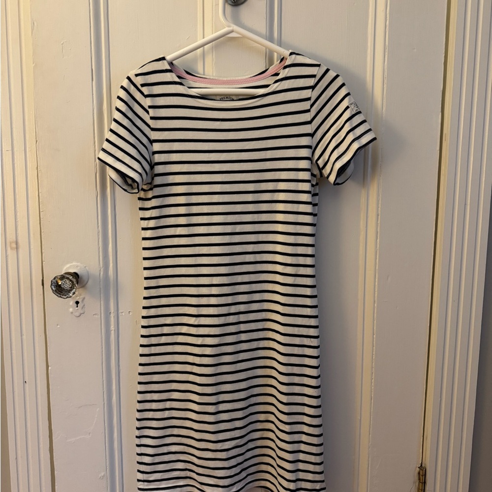 Joules Navy Striped Dress